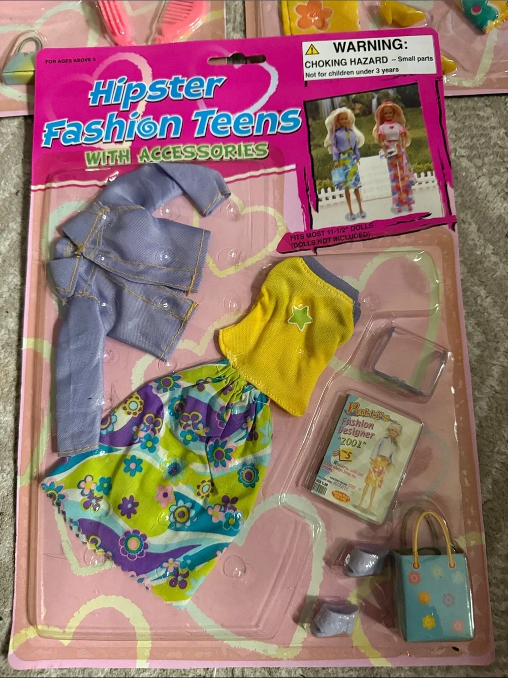 SEALED VINTAGE Doll Outfit/clothes Sets- BARBIE SIZE- HIPSTER FASHION TEENS